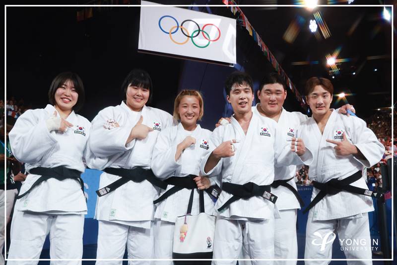 용인대 이준환•김민종•안바울 등, 파리올림픽 유도 혼성 단체전 동메달